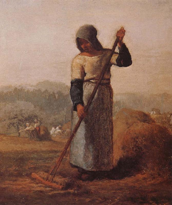 Jean Francois Millet The woman Harrow hay oil painting picture